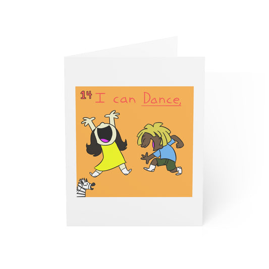 ITBOM DANCE BOSS Folded Thank You Notes / Greeting Cards (1, 10, 30, And 50pcs)