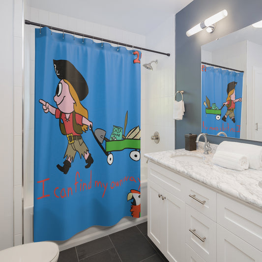 ITBOM PIRATE BOSS Shower Curtain Parrot