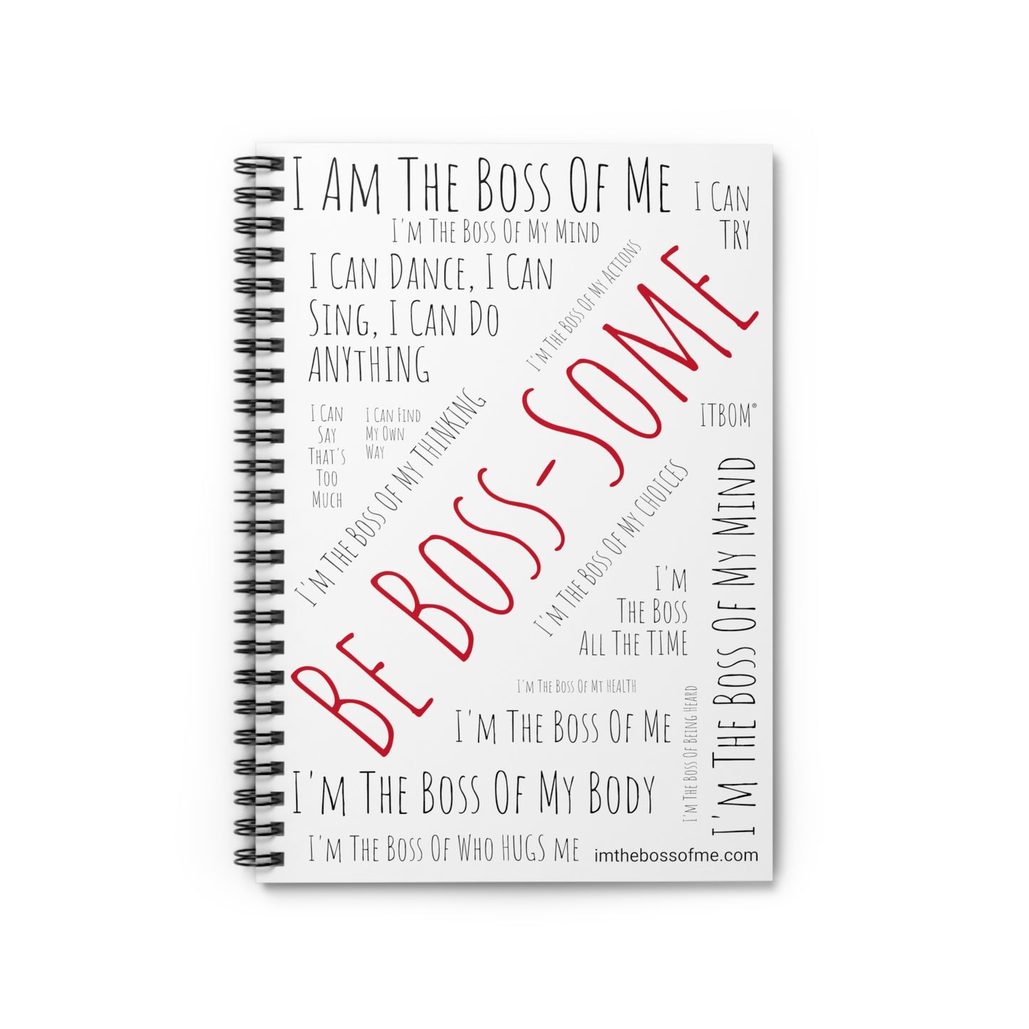 ITBOM BOSS-SOME Spiral Notebook - Ruled Line