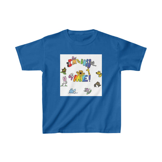 ITBOM Animals - Boss Big Kids Regular Fit Heavy Cotton Short Sleeve Tee XS-XL in 7 different Boss-Some colors
