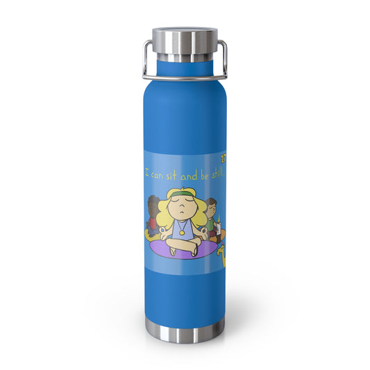 ITBOM I Can Sit and Be Still BOSS Copper Vacuum Insulated Bottle, 22oz - Yoga Camel