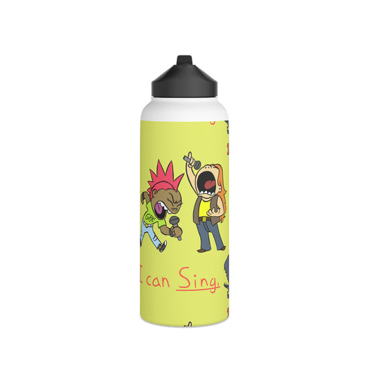 ITBOM SING BOSS - Stainless Steel Water Bottle, Standard Lid - 3 sizes - Whale Song