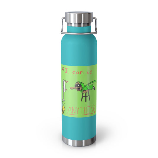 ITBOM HERO BOSS Copper Vacuum Insulated Bottle, 22oz - Superhero Super Queen Bee