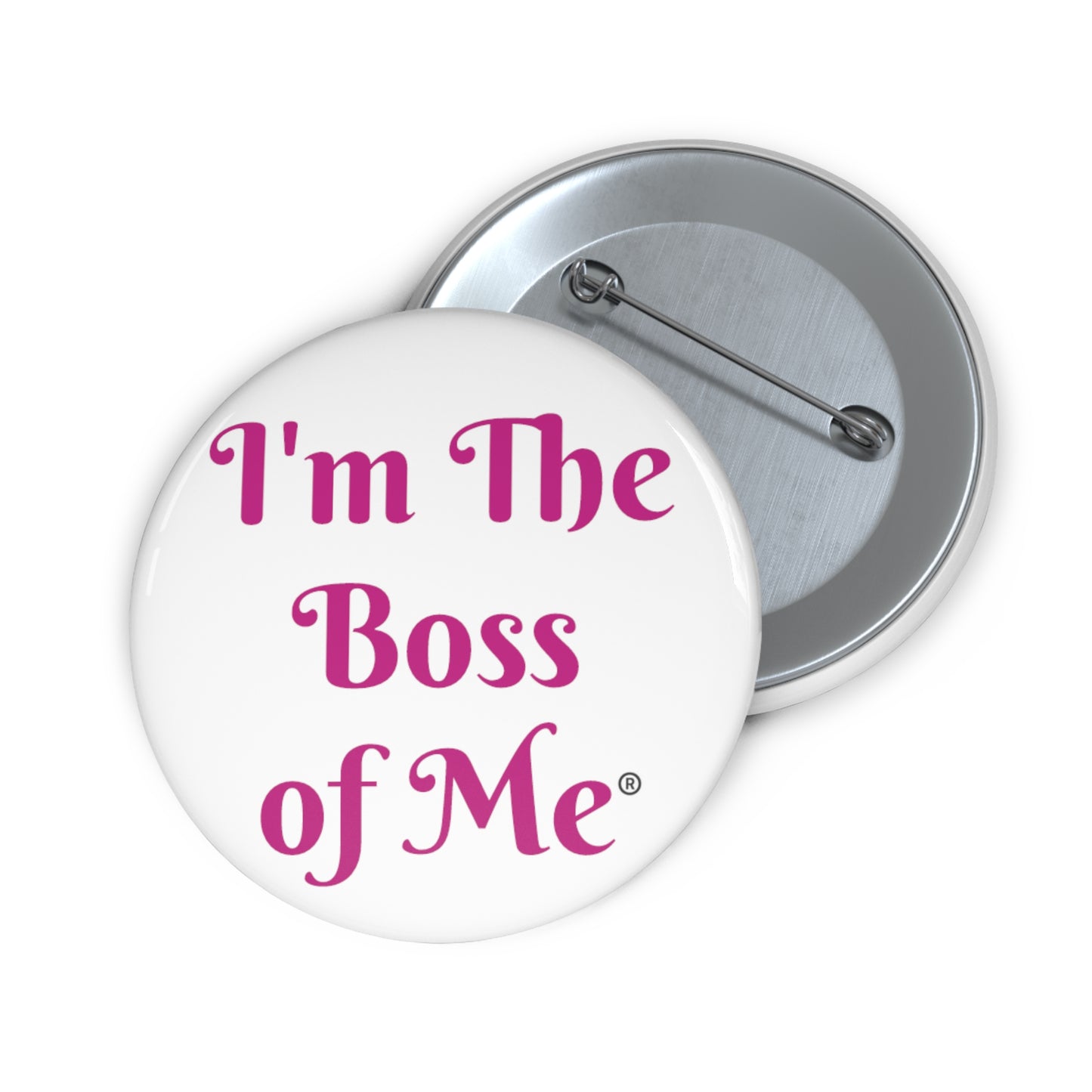 ITBOM ME BOSS Custom Pin Buttons in 3 Sizes