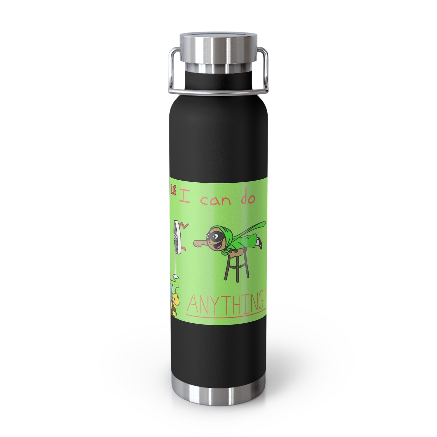 ITBOM HERO BOSS Copper Vacuum Insulated Bottle, 22oz - Superhero Super Queen Bee