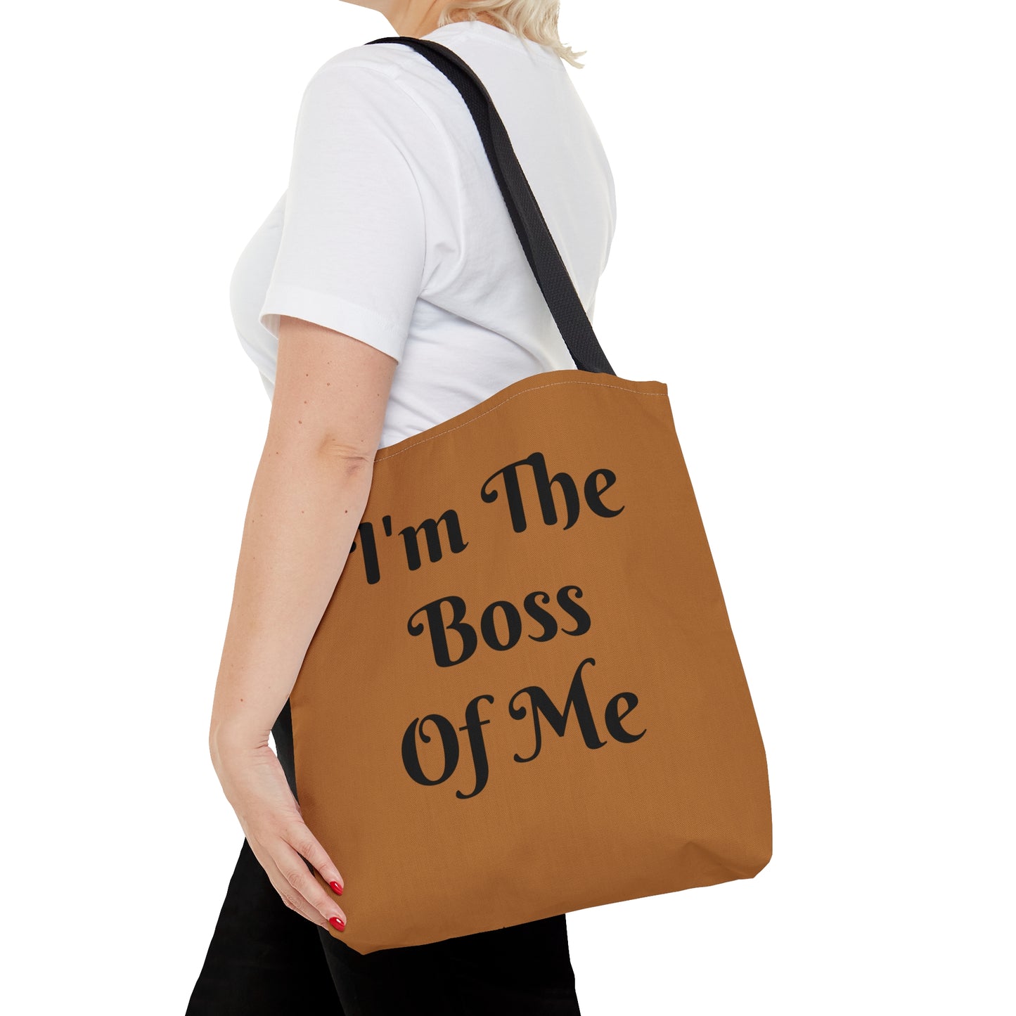 Cafe Au Lait Brown with Black Cotton Handles ITBOM BOSS Tote Bag