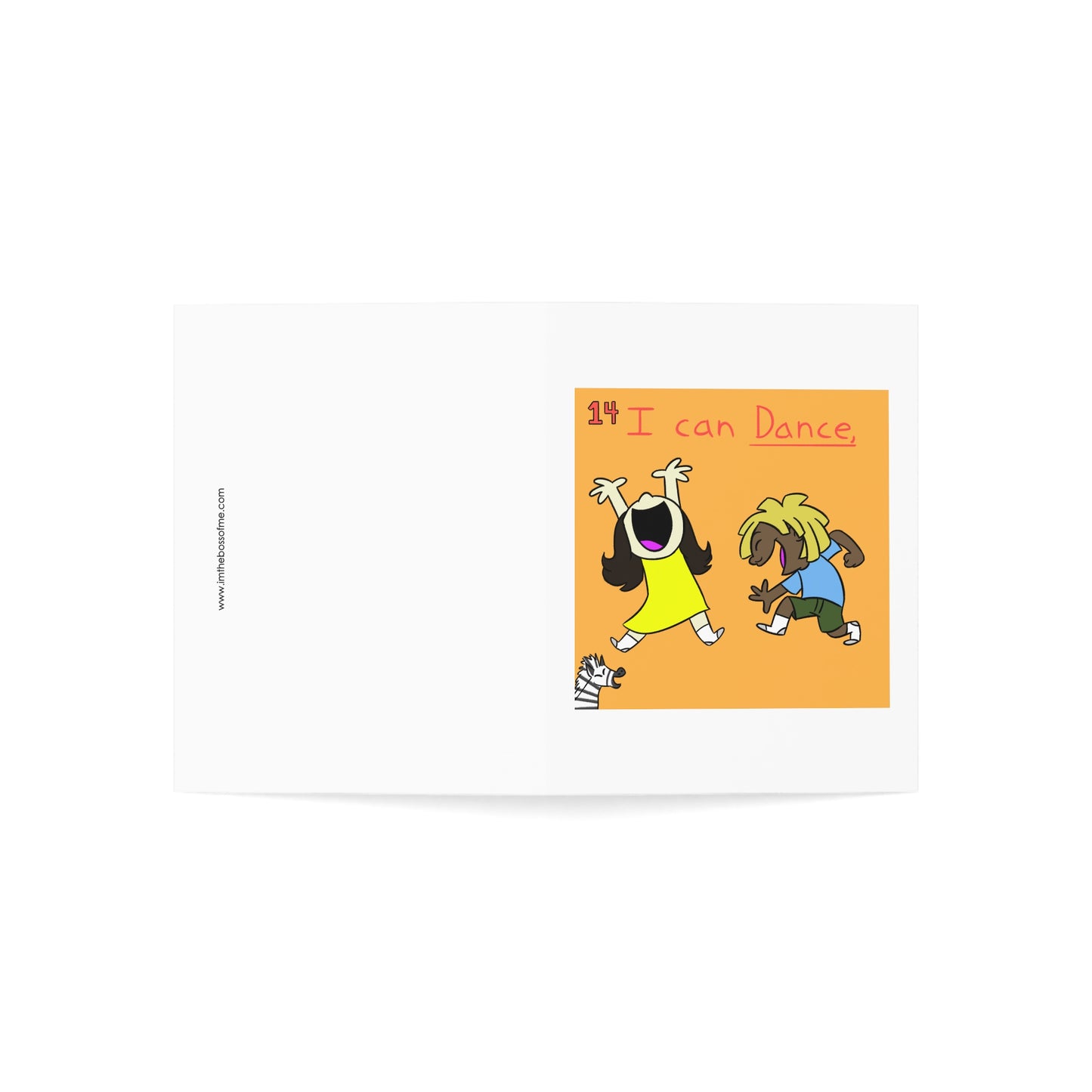 ITBOM DANCE BOSS Folded Thank You Notes / Greeting Cards (1, 10, 30, And 50pcs)