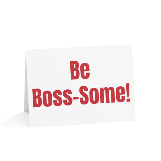 ITBOM Be Boss-Some!! Greeting Cards (1, 10, 30, And 50pcs) Red