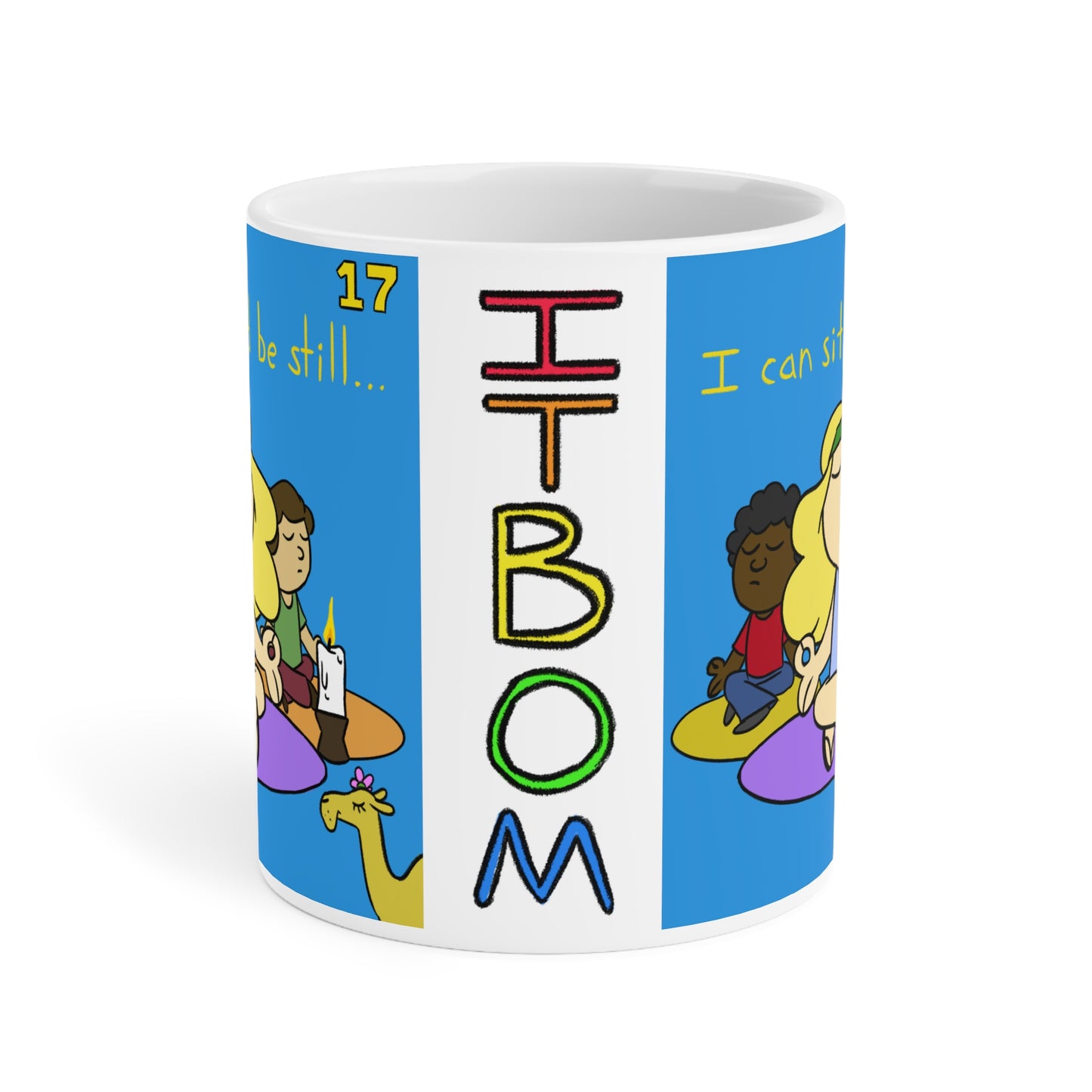 ITBOM BE STILL Boss Ceramic Mugs (11oz15oz20oz) Yoga Camel