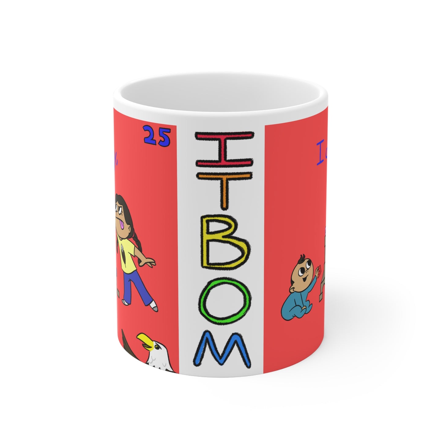ITBOM TRY BOSS Ceramic Mugs (11oz15oz20oz) American Eagle Feather